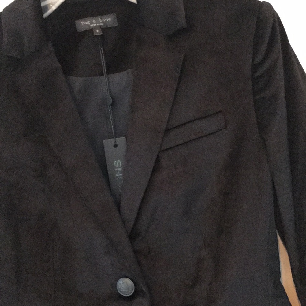 Rag & Bone Razor Velvet Blazer - Picture 8 of 14